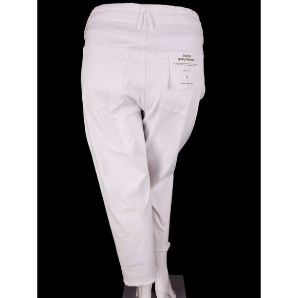 GOOD AMERICAN New Plus Size 18 Good Girlfriend Jeans in White Distressed - Picture 12 of 13